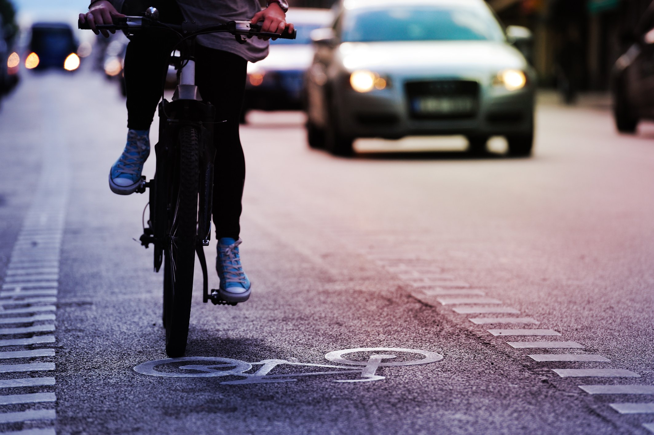 Bike lane and traffic